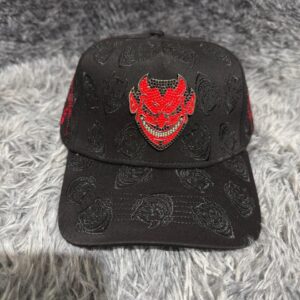 gorra chucky hats negro rojo